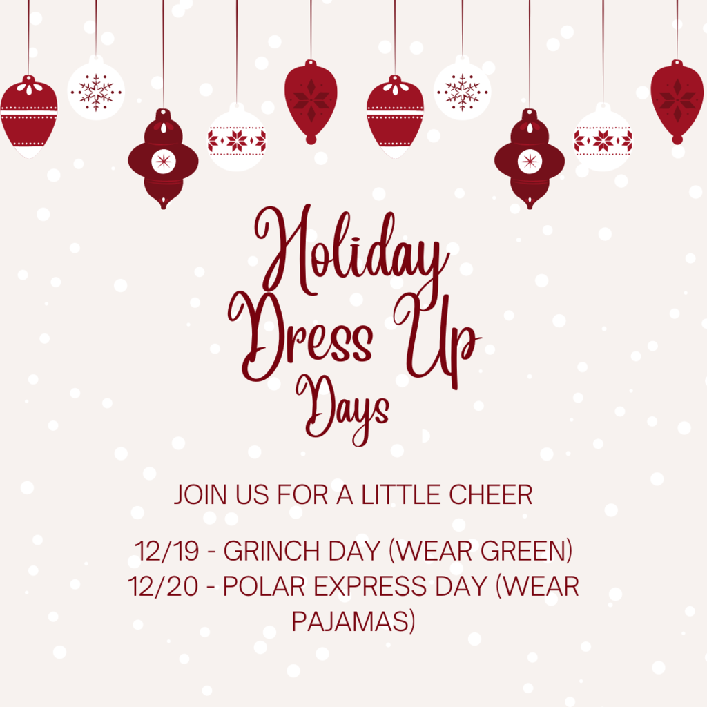 Holiday Dress up Days